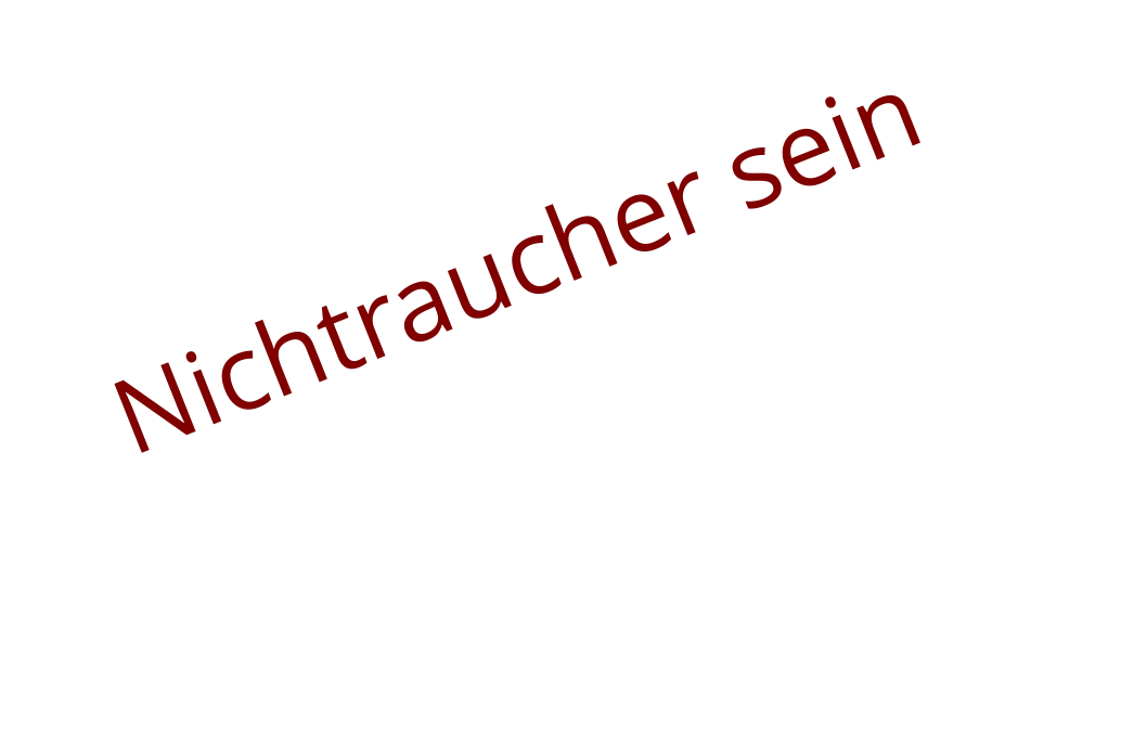 Nichtraucher sein